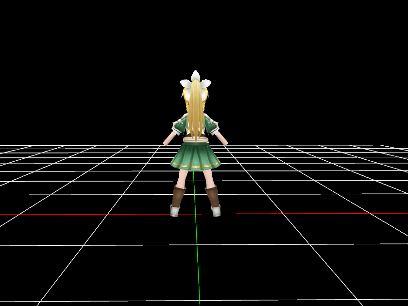 图片[2]-模型发布-绿色女裙装-老飞飞公益网