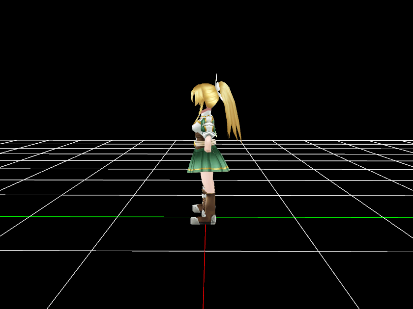 图片[3]-模型发布-绿色女裙装-老飞飞公益网