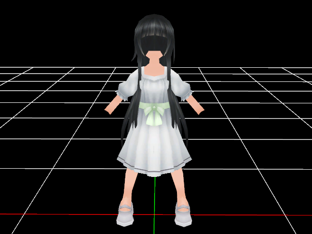 图片[3]-模型发布-白色可爱长裙模型-老飞飞公益网